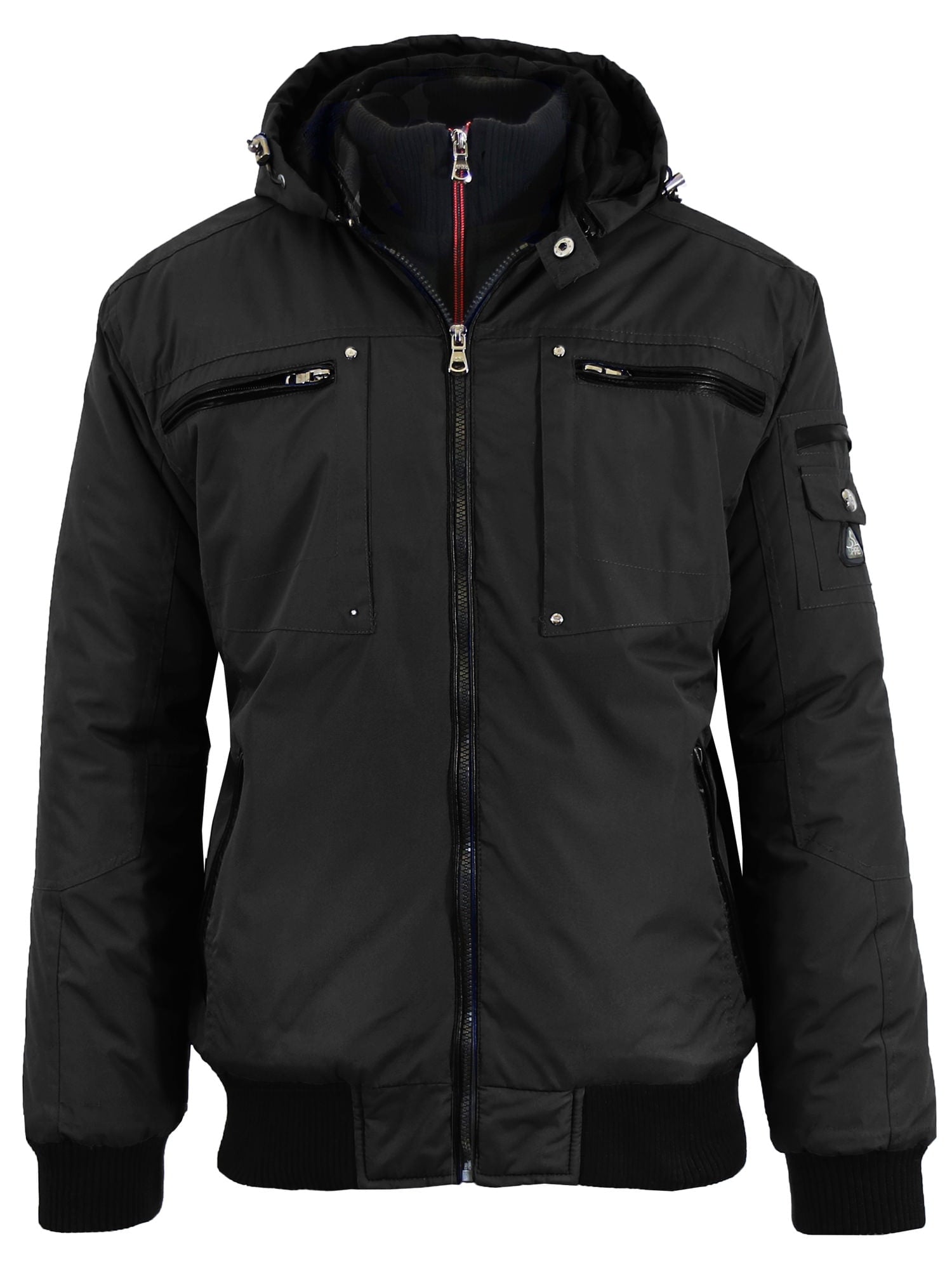 Men's Heavyweight Parka Jacket With Detachable Hood 