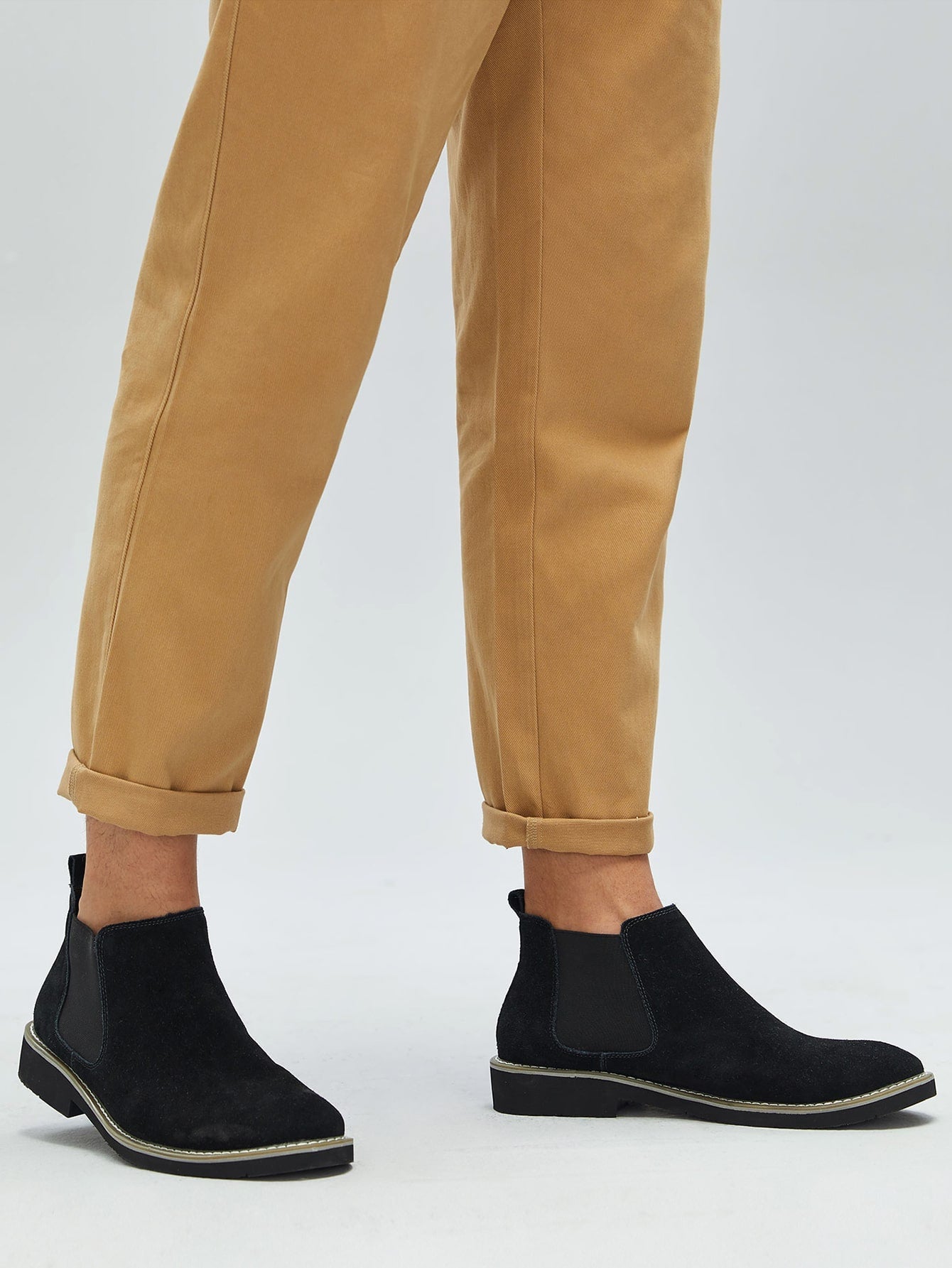 Men Suedette Chelsea Boots 