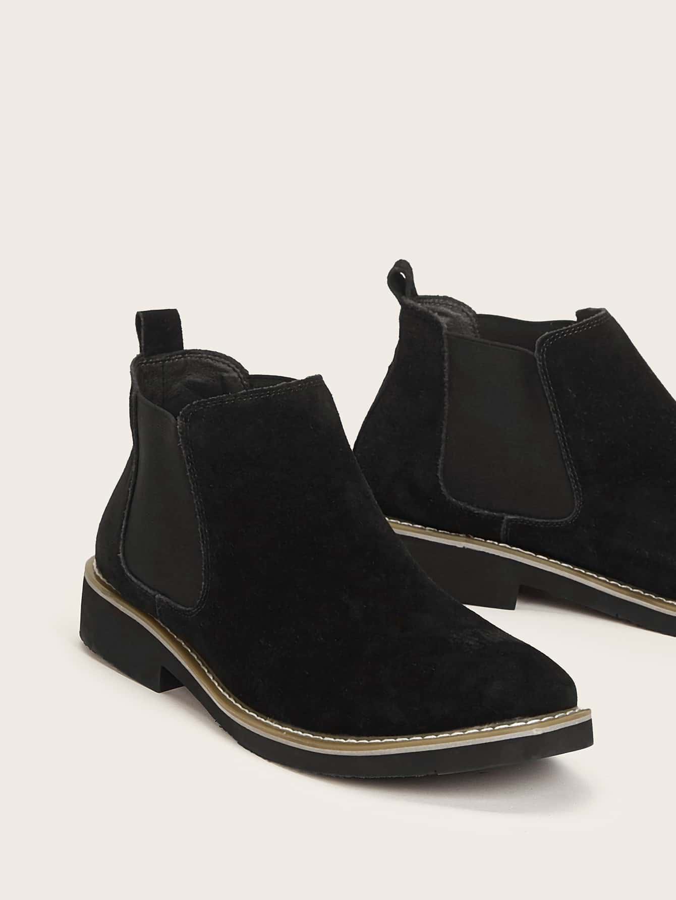 Men Suedette Chelsea Boots 