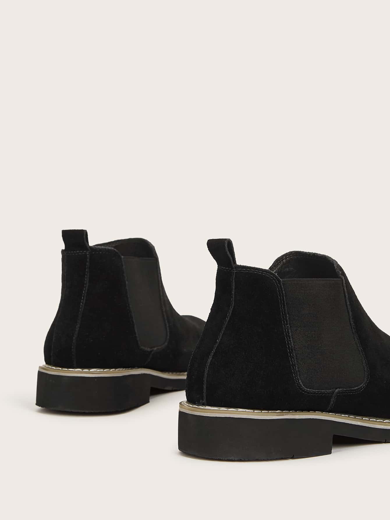 Men Suedette Chelsea Boots 