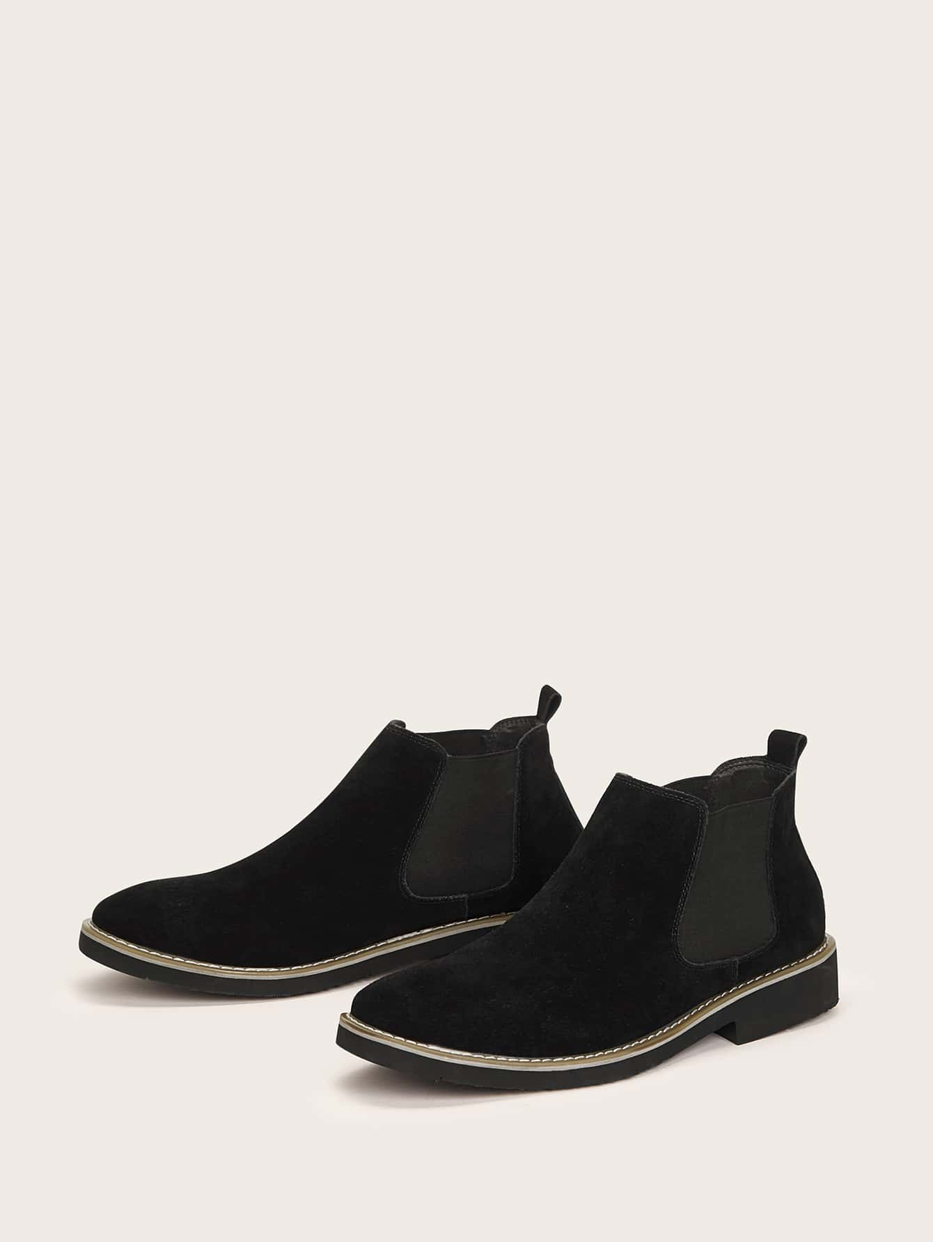 Men Suedette Chelsea Boots 