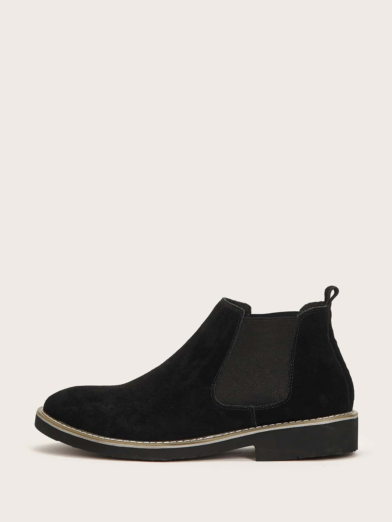 Men Suedette Chelsea Boots 