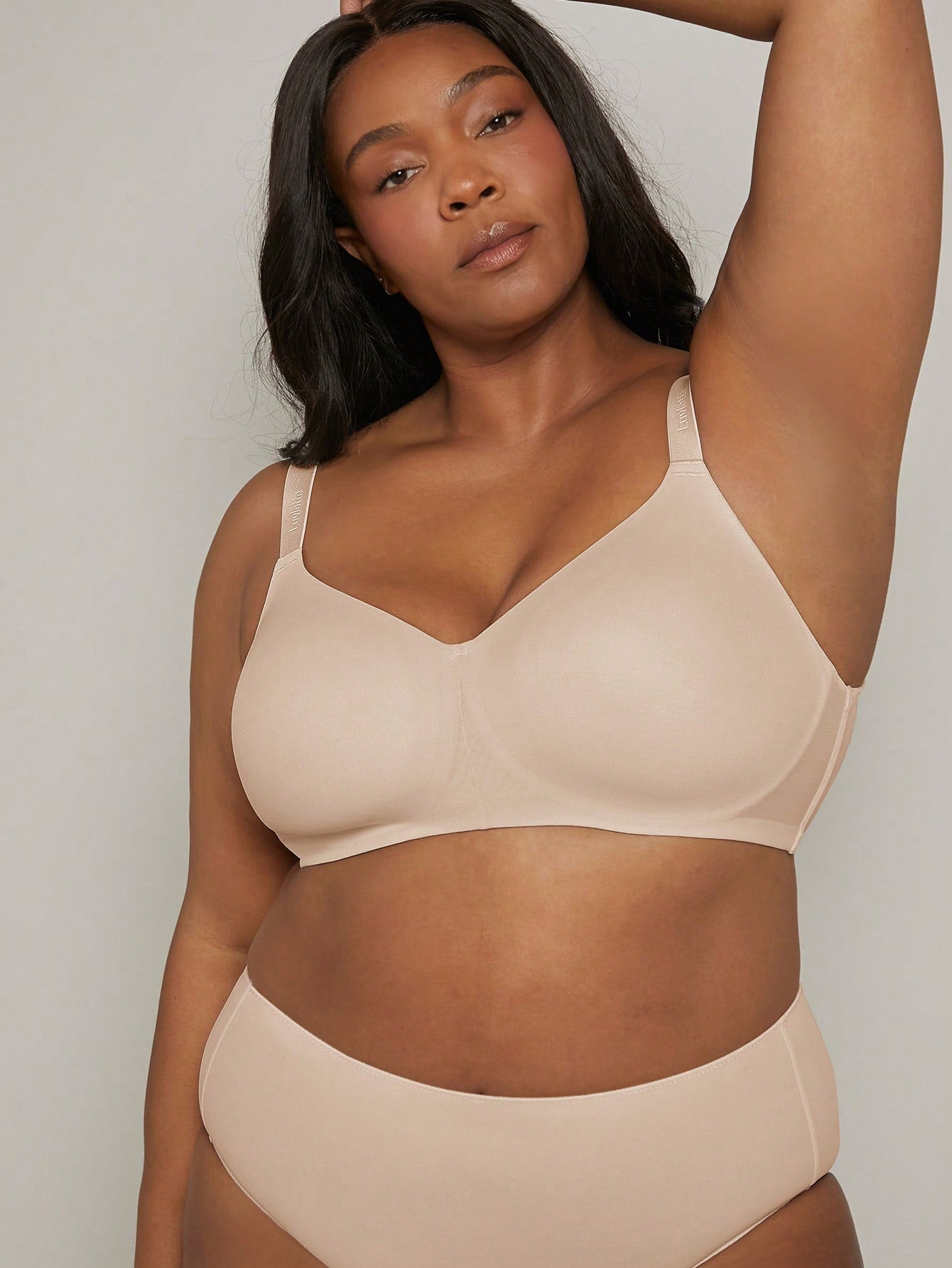 Plus Size Wireless Full Coverage Mesh Support Bra 