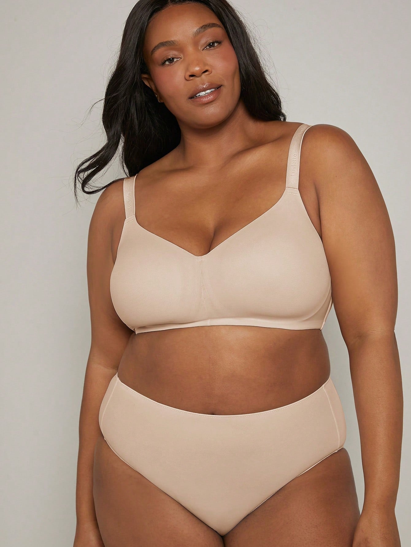 Plus Size Wireless Full Coverage Mesh Support Bra 