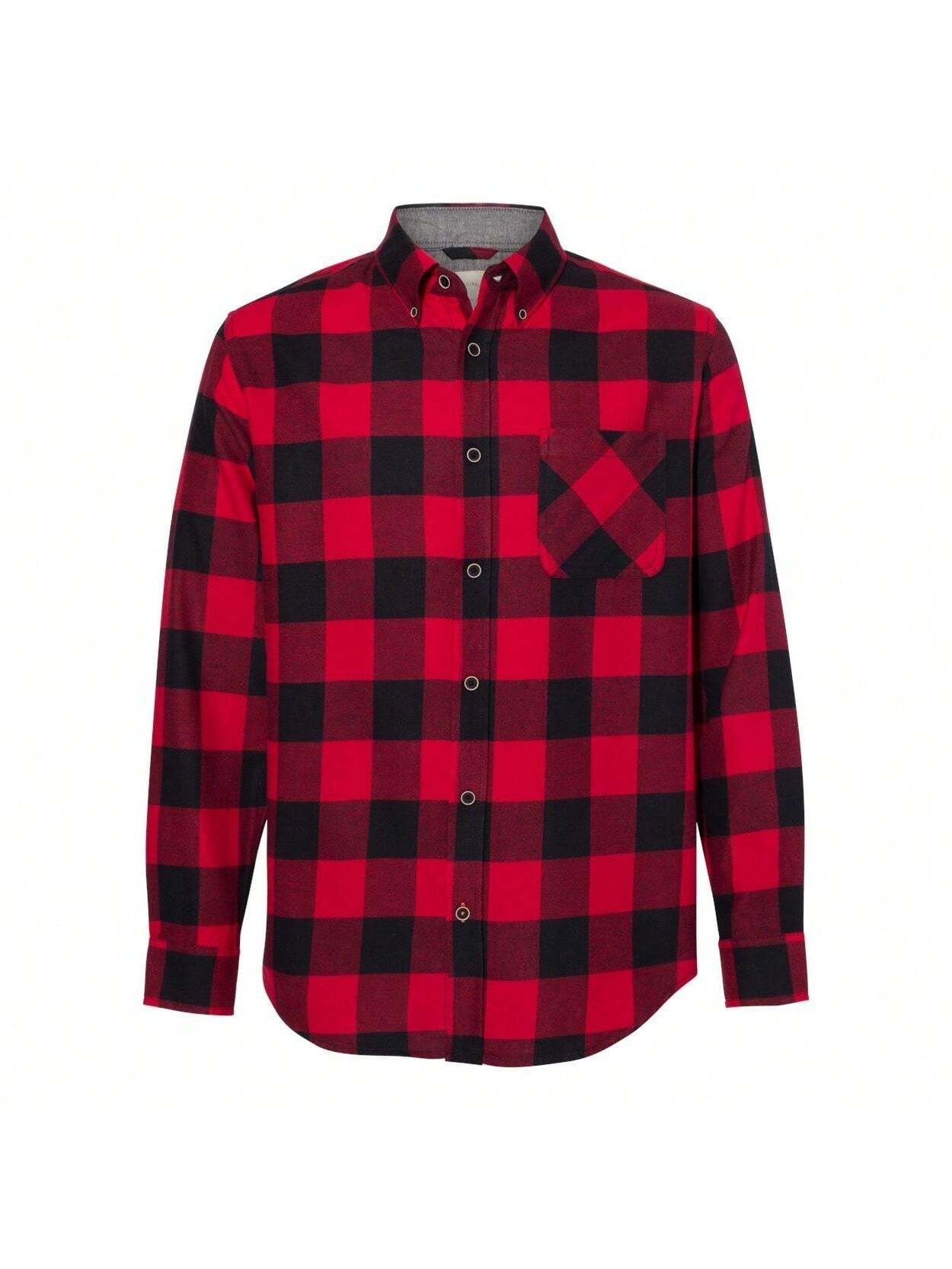 Vintage Brushed Flannel Long Sleeve Shirt 