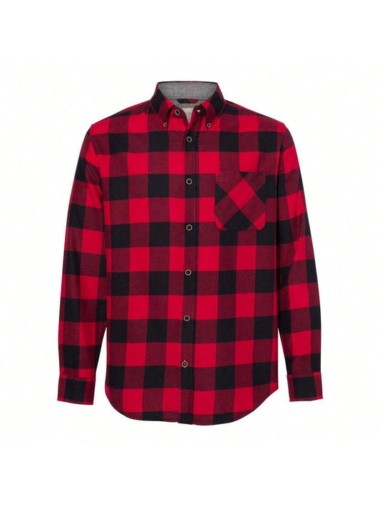 Vintage Brushed Flannel Long Sleeve Shirt 