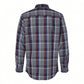 Burnside  Flannel Work Shirt (Heather Grey- Navy) 