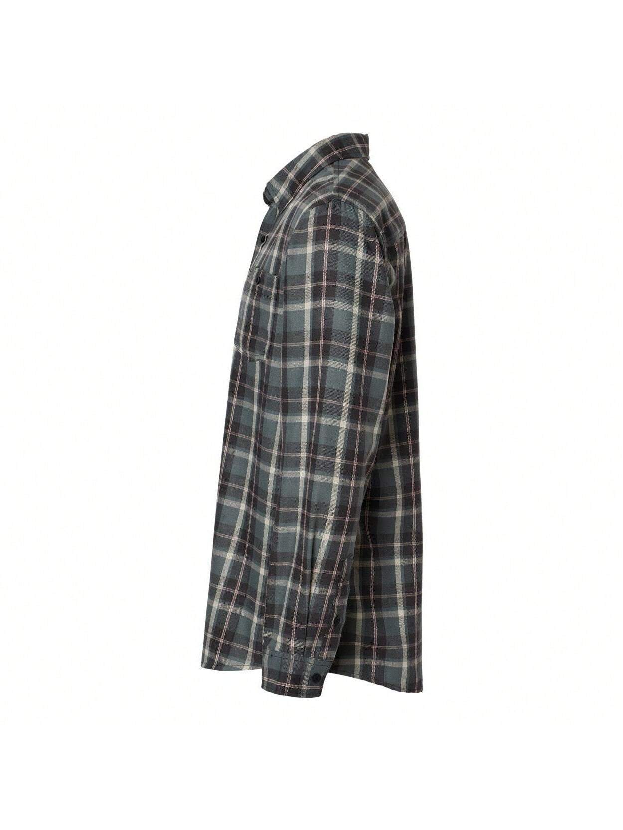 Burnside Perfect Flannel Work Shirt (Grey- Ecru) 