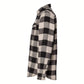 Burnside  Long Sleeve Flannel Shirt (Ecru-Black Buffalo) 