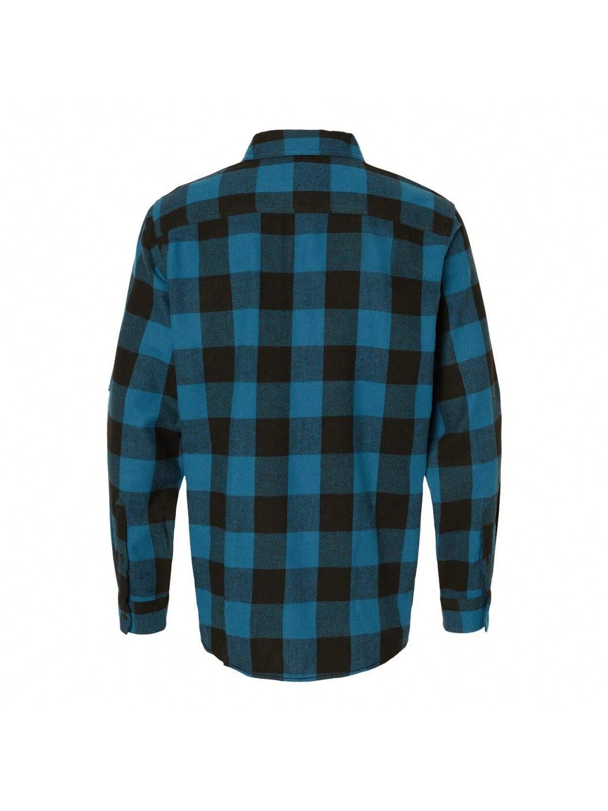 Burnside Long Sleeve Flannel Shirt (Blue-Buffalo) 