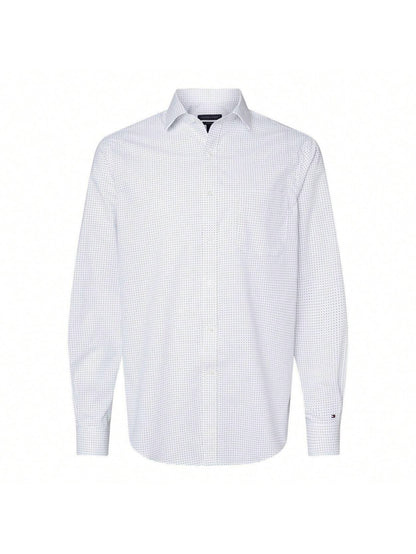 Tommy Hilfiger Bright White Polka Dot Shirt 