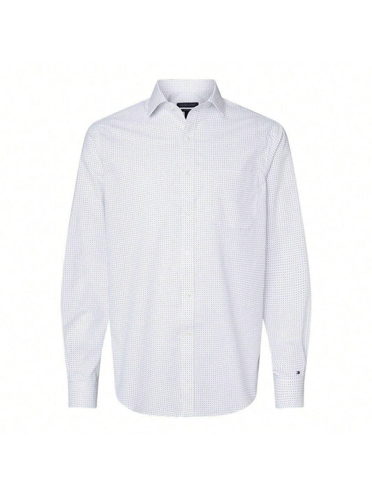 Tommy Hilfiger Bright White Polka Dot Shirt 