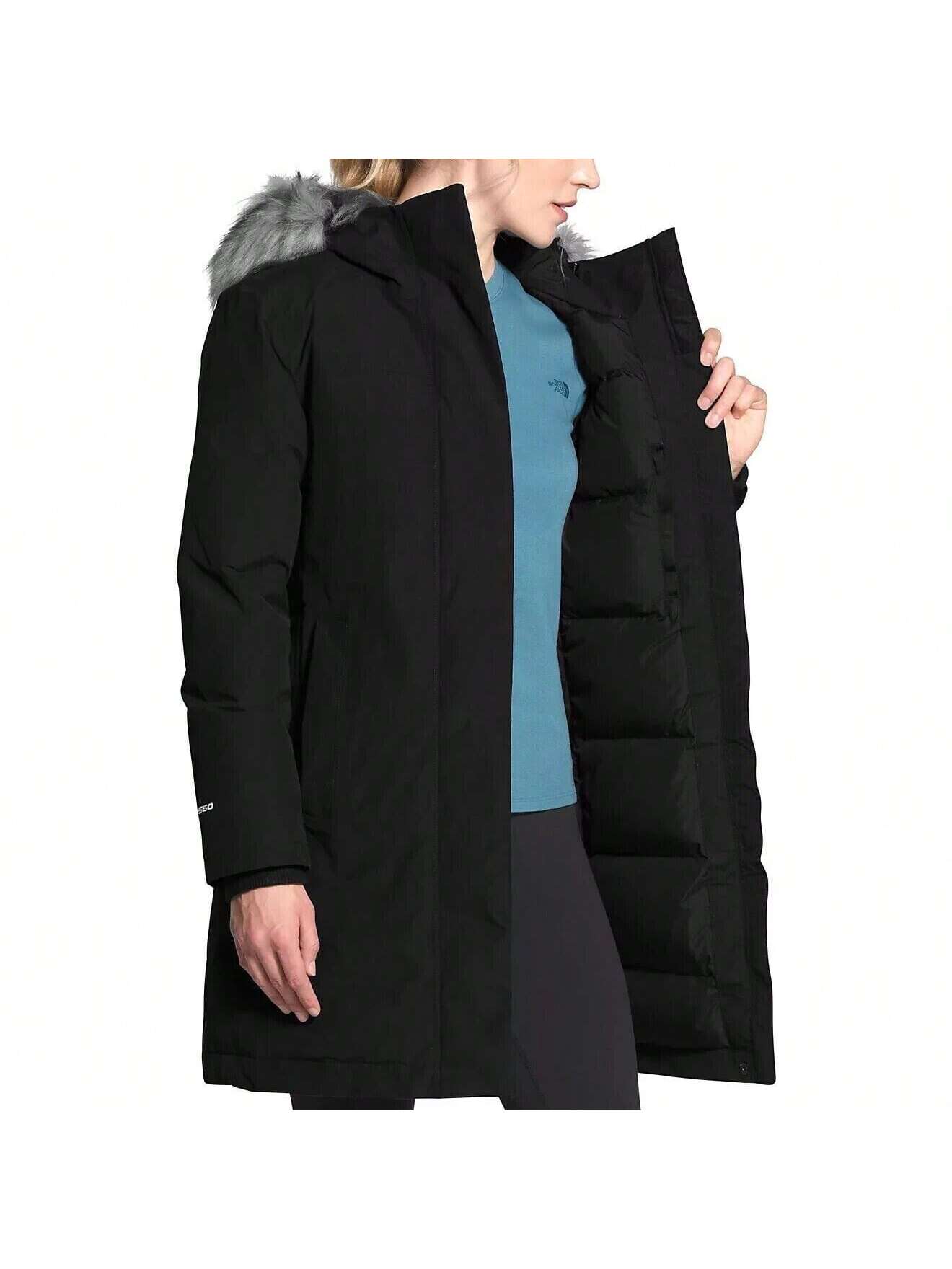 The North Face Arctic Black Full Zip Parka Jacket 