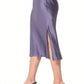 PETROL DORIT SILKY SLIP SKIRT 