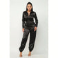 Front Zipper Pockets Top And Pants Jumpsuit 