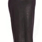 Black Angel Microfiber Leather Long Skirt 