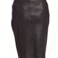 Black Angel Microfiber Leather Long Skirt 