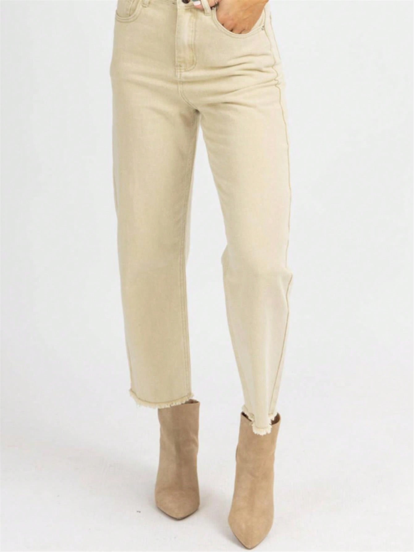 Dee Elly HIGH WAISTED FLARE JEANS 