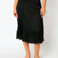 Alexia Black Satin Maxi Skirt 