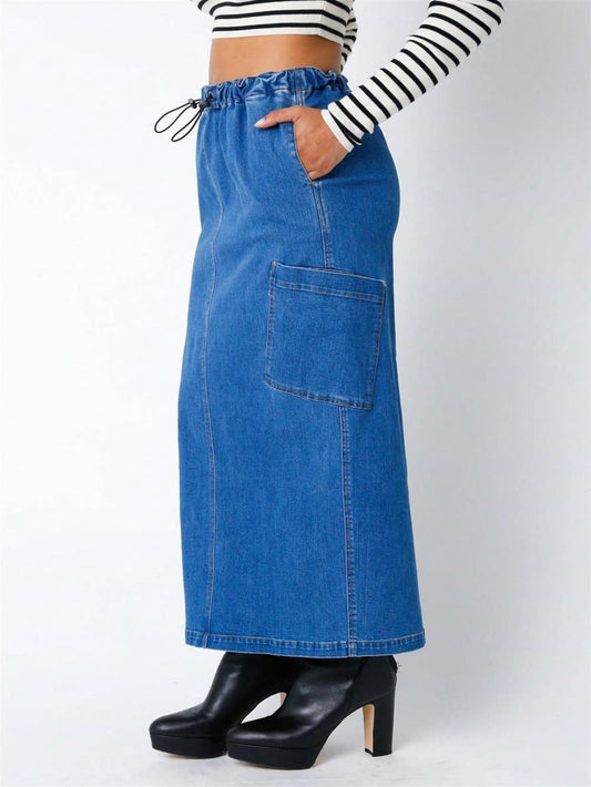 Pulcher Vestis  Parachute Denim Skirt 