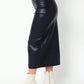 OLIVACEOUS Gia Faux Leather Midi Skirt 