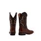 No Zipper Brown Texas Cowboy Boots 