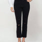 FLYING MONKEY  High Rise CROP STRAIGHT Jeans 