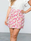 THML Flower Print Pink Skirt 