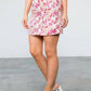 THML Flower Print Pink Skirt 