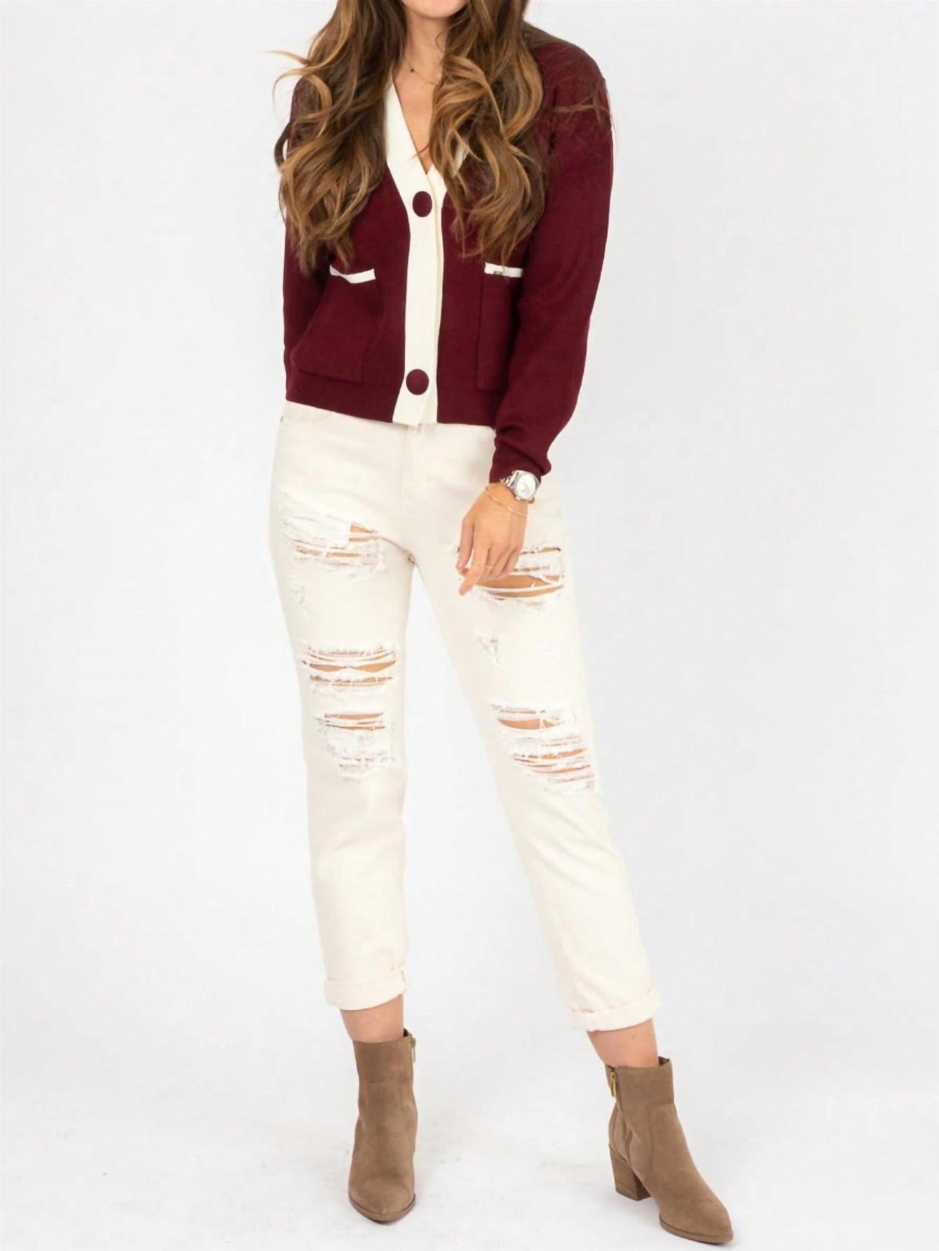 Pulcher Vestis  RIPPED BOYFRIEND JEANS 