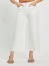 High Rise Tummy Control Wide Leg Crop Pants 