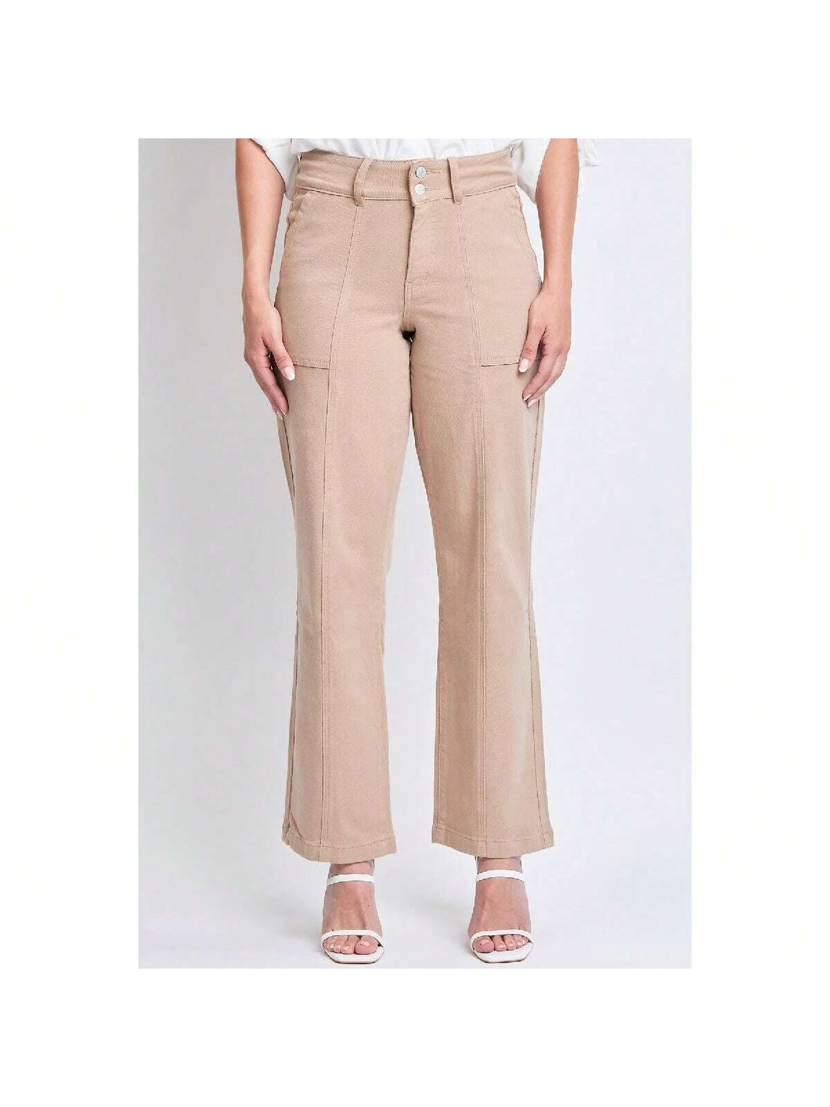 High Rise Wide Leg Comfort Stretch Jeans 