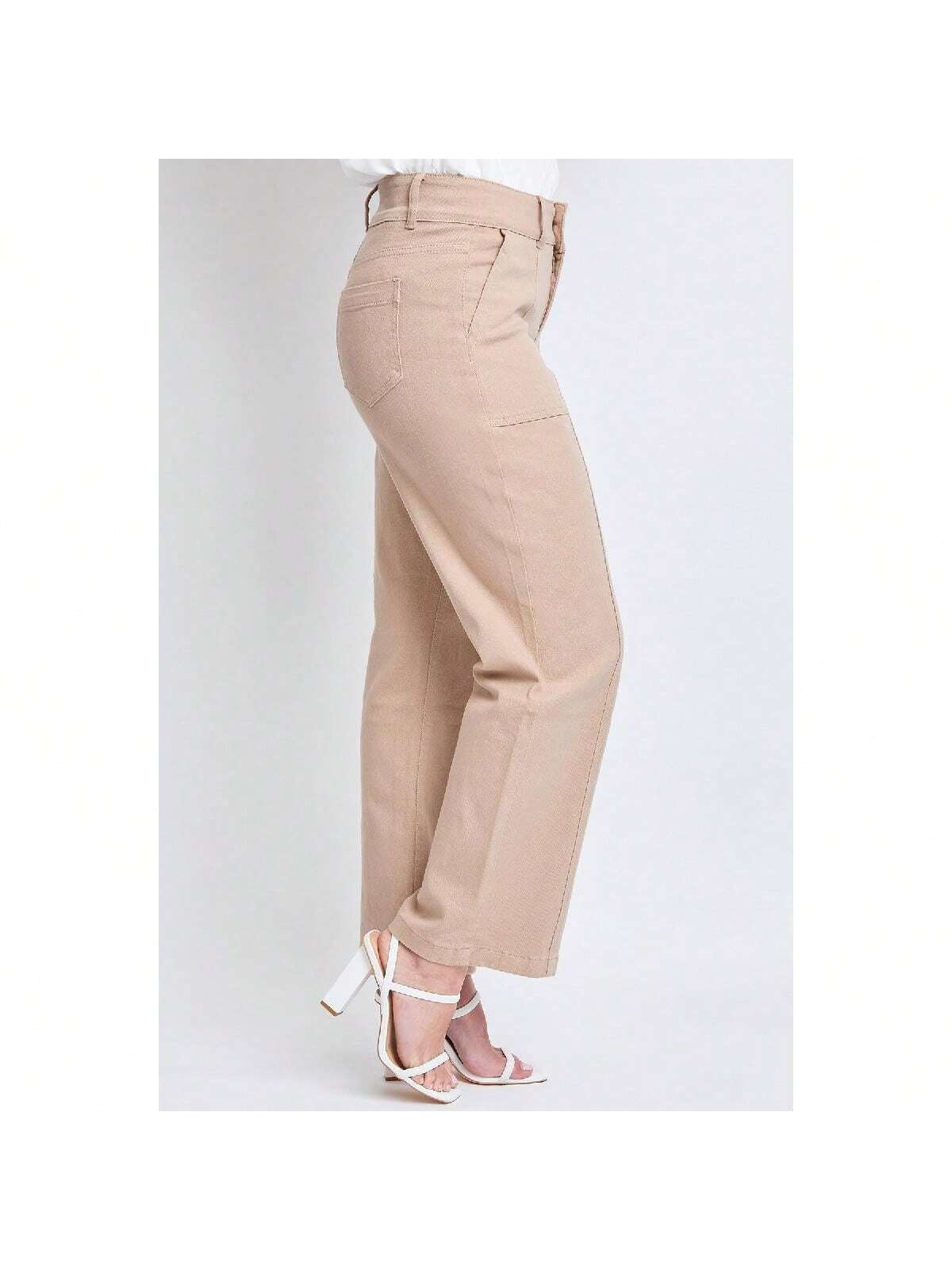 High Rise Wide Leg Comfort Stretch Jeans 