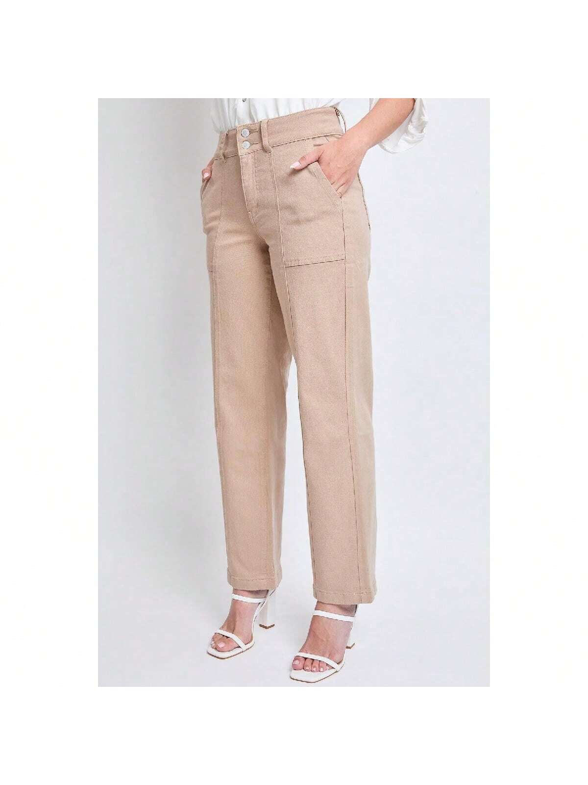 High Rise Wide Leg Comfort Stretch Jeans 