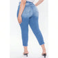 Plus Size Women's  Denim Ankle Jogger Jeans 