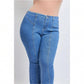 Plus Size Women's  Flare Jeans With Front Seam 