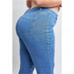 Plus Size Women's  Flare Jeans With Front Seam 