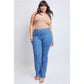 Plus Size Women's  Flare Jeans With Front Seam 