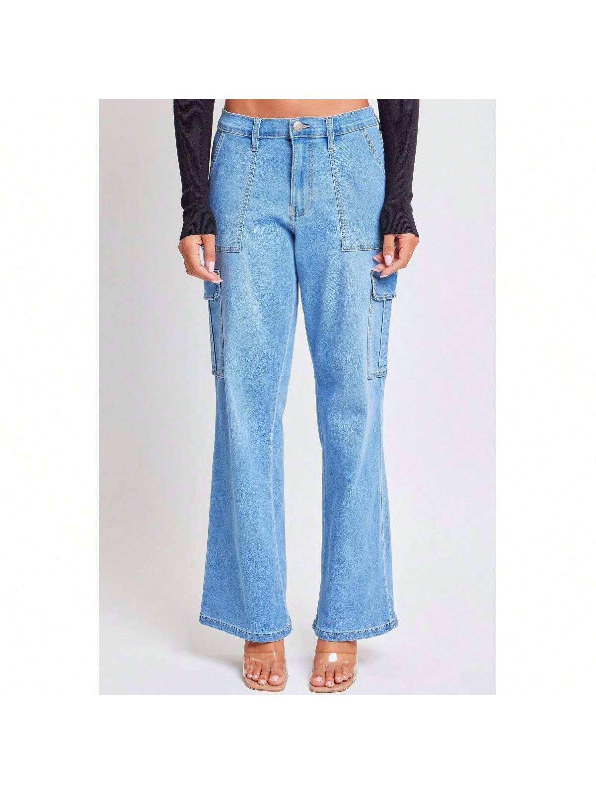 Women's Skater Cargo Wide Leg Jeans 