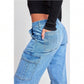 Women's Skater Cargo Wide Leg Jeans 