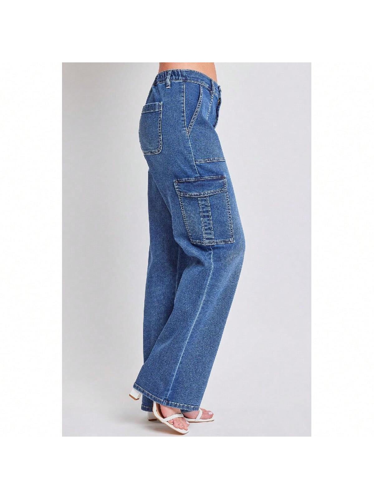 Women's Skater Cargo Wide Leg Jeans 