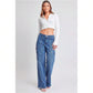 Women's Skater Cargo Wide Leg Jeans 