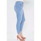 Tummy Control 2 Button Rolled Cuff Jeans 