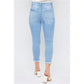 High Rise Vintage Straight Fray Hem Jeans 