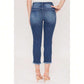 High Rise Vintage Straight Fray Hem Jeans 