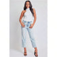 Women's Cropped Straight Leg Jeans 