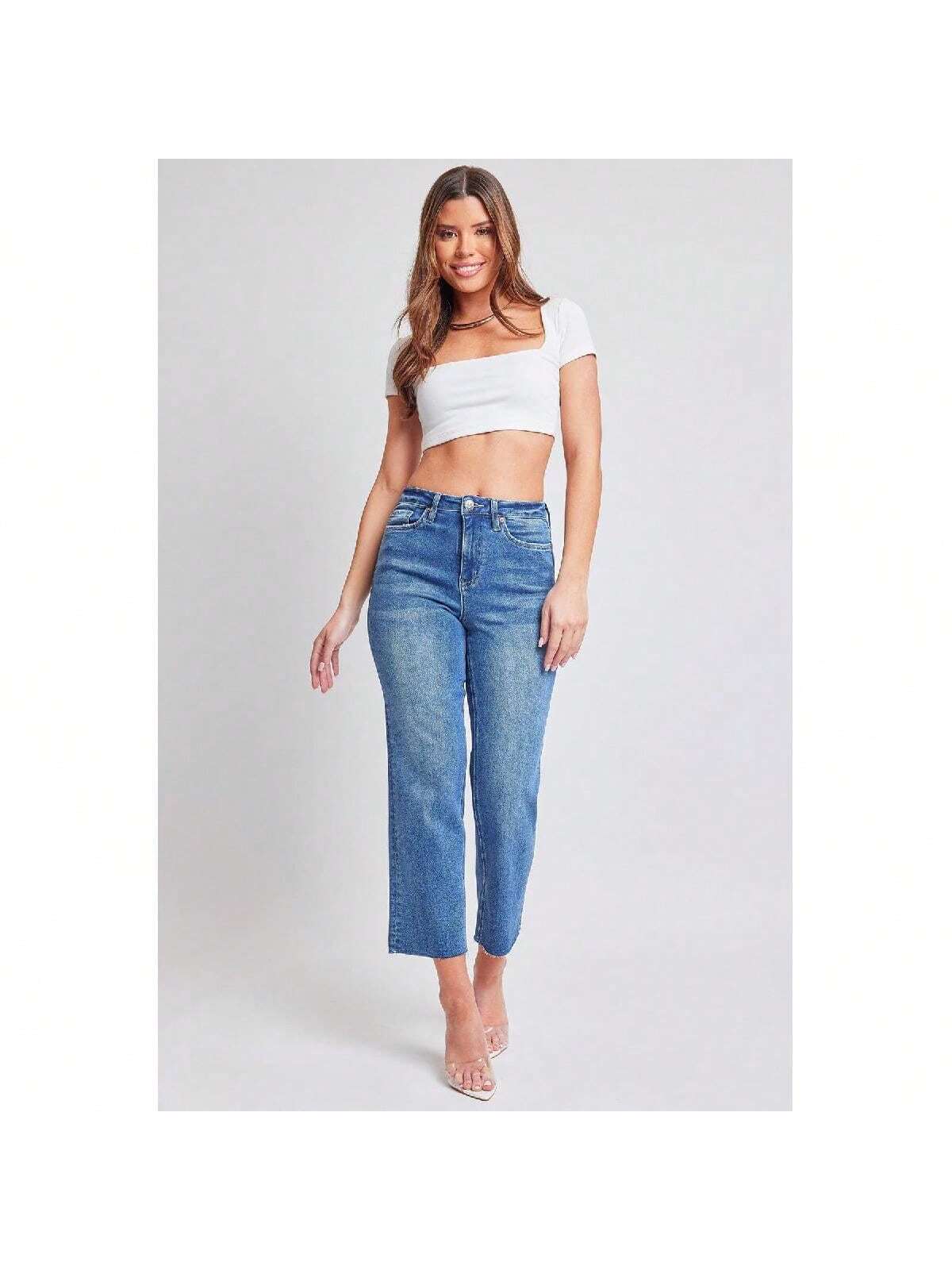 Women's Cropped Straight Leg Jeans 