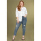 Plus Size Vintage Dream High Rise Ankle Jeans 