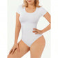 One-Piece Short-Sleeved Thong Bodysuit 