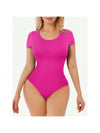 One-Piece Short-Sleeved Thong Bodysuit 